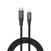 Kabel do transmisji danych USB-C x Lightning 1m 30W - czarny