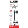 Kabel do transmisji danych USB-A x USB-C 1m 40W - czarny