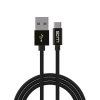 Datový kabel USB-A x USB-C 0,2m 60W - černý