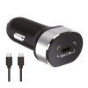 Car Charger 1x USB-C 20W + Type-C Cable - black