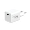 Síťová nabíječka GaN 1x USB-C 20W + kabel USB-C - bílá
