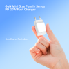 Wall Charger GaN 1x USB-C 20W + USB-C Cable - white