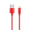Data Cable USB-A to Lightning MFi 1m 2.1A - red