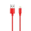 Kabel do transmisji danych USB-A x Lightning MFI 1m 2.1A - czerwony