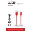 Data Cable USB-A to Lightning MFi 1m 2.1A - red