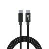 Data Cable USB-C to USB-C 0.2m 60W - black