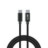 Datový kabel USB-C x USB-C 0,2m 60W - černý