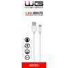 Datový kabel USB-A x Micro USB 1m 2.1A - bílý