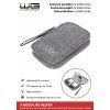 Electronics Travel Case 2 - 12.5x18.5x3.5cm - grey