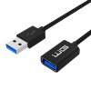 Przedłużacz kabel USB na USB - 3m (Czarny)