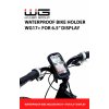 Držák na kolo WG 17+ Waterproof 6,5" - černý