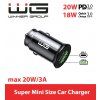 Mini 2x USB 20W Car Charger - black