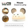 Stolní lampa Myška s budíkem