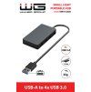 Hub USB-A to 4x USB 3.0 - black