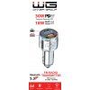 Car Charger 2x USB 30W + FM Transmitter - silver
