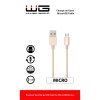 Data Cable USB-A to Micro USB 1m 2.1A - gold