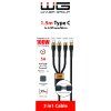 Data & Charging Cable 3-in-1 USB-C to USB-C/Lightning/Micro USB 1.5m 100W - black
