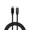 Data Cable USB-C to Lightning 0.5m 30W - black