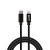 Datový kabel USB-C x Lightning 0,5m 30W - černý