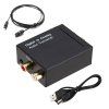 Digital to Analog Audio Converter SPDIF/RCA - black