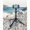 Telescopic Selfie Stick WG 7 SellPhi with Tripod and Bluetooth - black