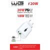 Wall Charger 2x USB 20W - white