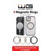 Universal Magnetic Rings for Case Adhesion with MagSafe Support (4 pcs)