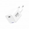Síťová nabíječka GaN 1x USB-C 35W - bílá