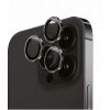 Szkło ochronne na obiektyw iPhone 15 Pro/15 Pro Max - czarne