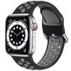 Silicone Strap for Apple iWatch 42/44/45/46/49mm - black/grey