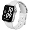 Náhradní silikonový řemínek pro Apple iWatch 38/40/41/42 mm (Bílý)