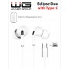 Sluchátka WG Eclipse Duo Type-C - bílé