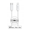 Datový kabel MFi 30W Type C-Lightning 2m (Bílý)