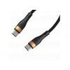 Data & Charging Cable 3-in-1 USB-C to 3x USB-C 0.9m 130W - black