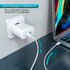 Síťová nabíječka 2x USB-C 50W - bílá