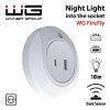 Plug-in LED Night Light WG + 2x USB Port - white