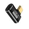 Adapter USB-C to USB-C 90° - black