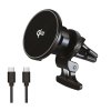 Bezprzewodowa ładowarka samochodowa i uchwyt do auta WG40 z Qi2 z obsługą MagSafe 15W (Czarny)