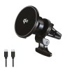 Bezprzewodowa ładowarka samochodowa i uchwyt do auta WG40 z Qi2 z obsługą MagSafe 15W (Czarny)