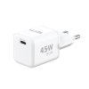 Síťová nabíječka GaN 1x USB-C 45W - bílá