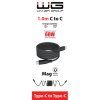 Magnetic USB-C to USB-C Data Cable 1m 60W - black