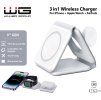 Bezdrátová skládací nabíječka WG 42 MaxFlex 3v1 22.5W - bílá