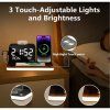 Multifunctional Device 7-in-1 (Clock, Date, Temperature, Charging) - black