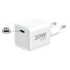 Ładowarka sieciowa GaN 1xUSB-C 20W - biała