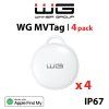 Tracker WG with Apple Find My Support, 4 pcs - white