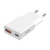 Wall Charger GaN 2x USB 30W - white