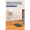 Wall Charger GaN 3x USB 100W - white