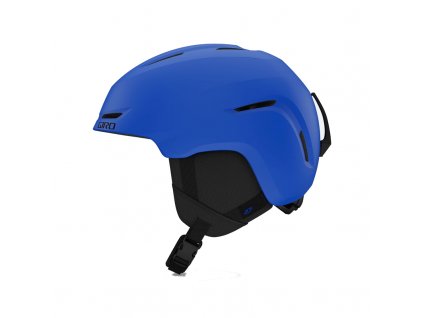 giro spur snow helmet matte trim blue left