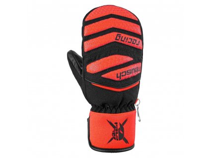 reusch worldcup warrior prime r tex xt junior mitten black fluorescent red p24272 35846 image