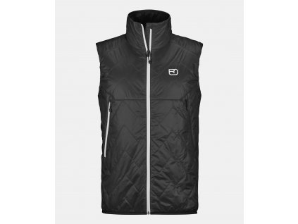 61181 90201 SWISSWOOL PIZ VIAL VEST M black raven B 01